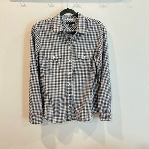 Banana Republic Black & Pink Plaid Button Down Size Medium